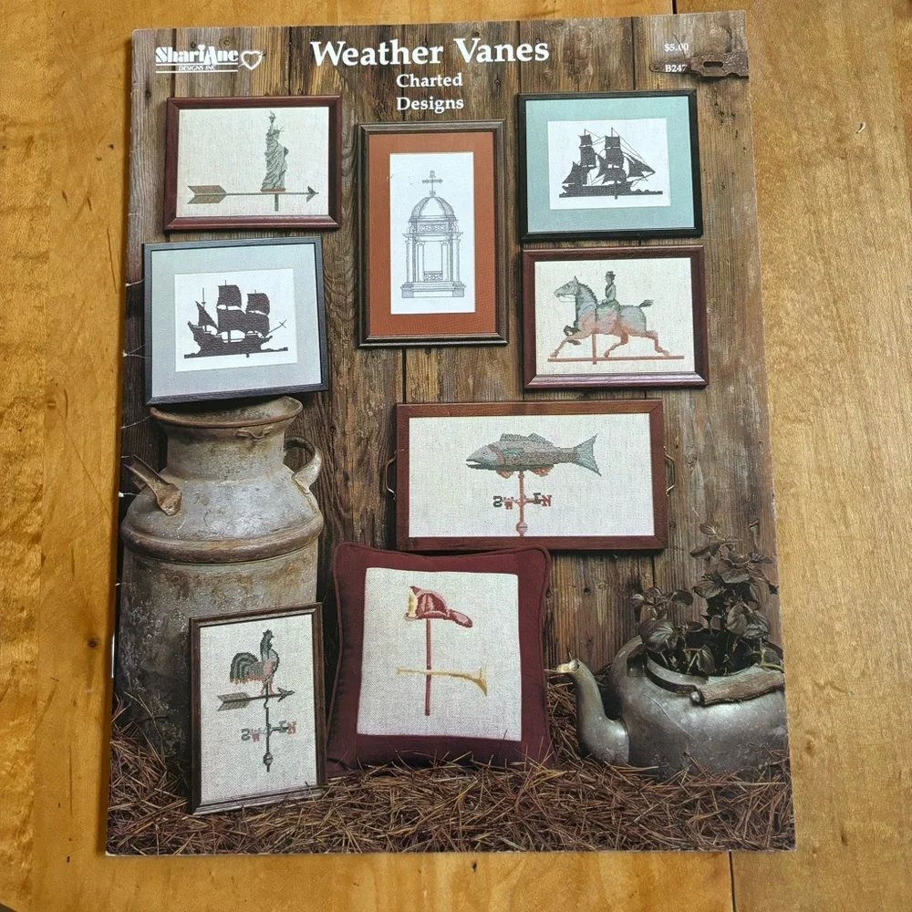 Vintage 1983‎  Shariane Designs Weather Vanes Charted Cross Stitch Design B247